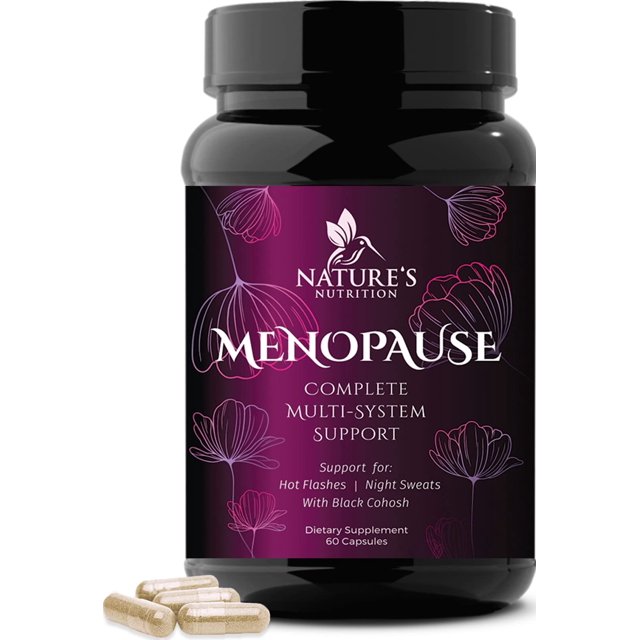 Nature's Nutrition Menopause Supplements for Women Menopause Relief