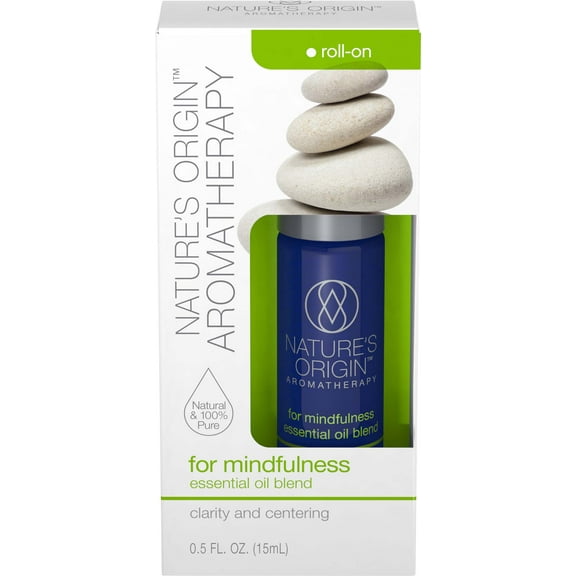 Natures Origin Aromatherapy for Mindfulness Essential Oil Blend Roll-On, 15 ml