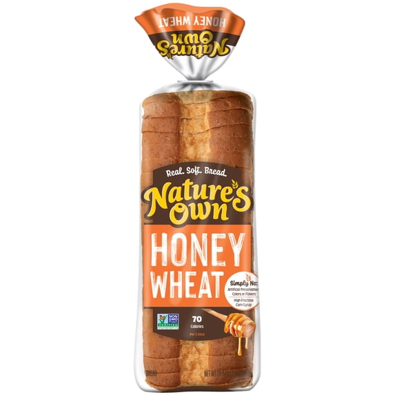 Nature's Own Honey Wheat, Honey Wheat Sandwich Bread, 20 oz Loaf