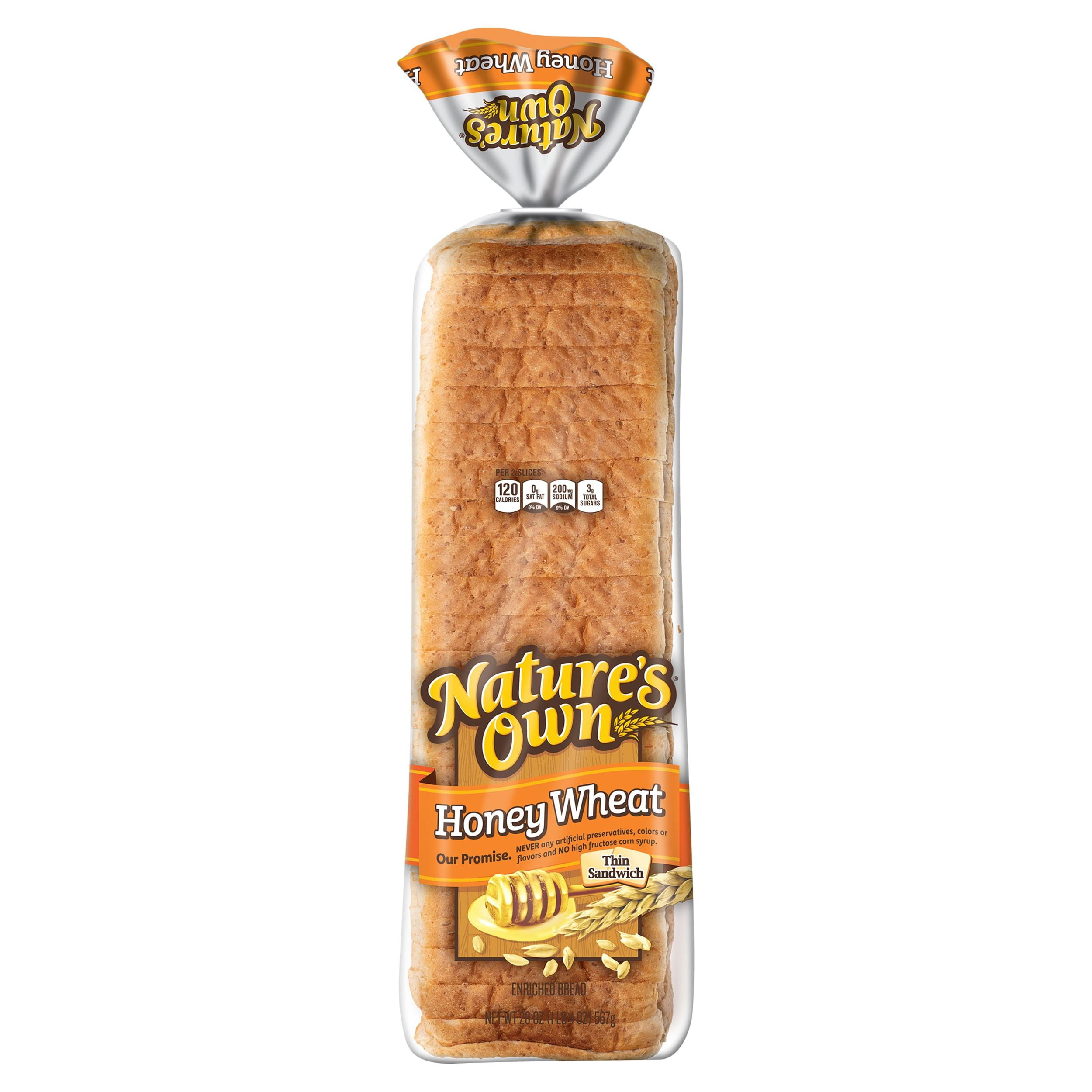 Shop Nature's Own Honey Wheat Thin Sliced, Honey Wheat Sandwich Bread