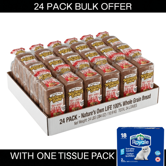 Nature's Own Life 100% Whole Grain Bread, Sugar Free Bread, Non-GMO Keto Friendly, 16 oz