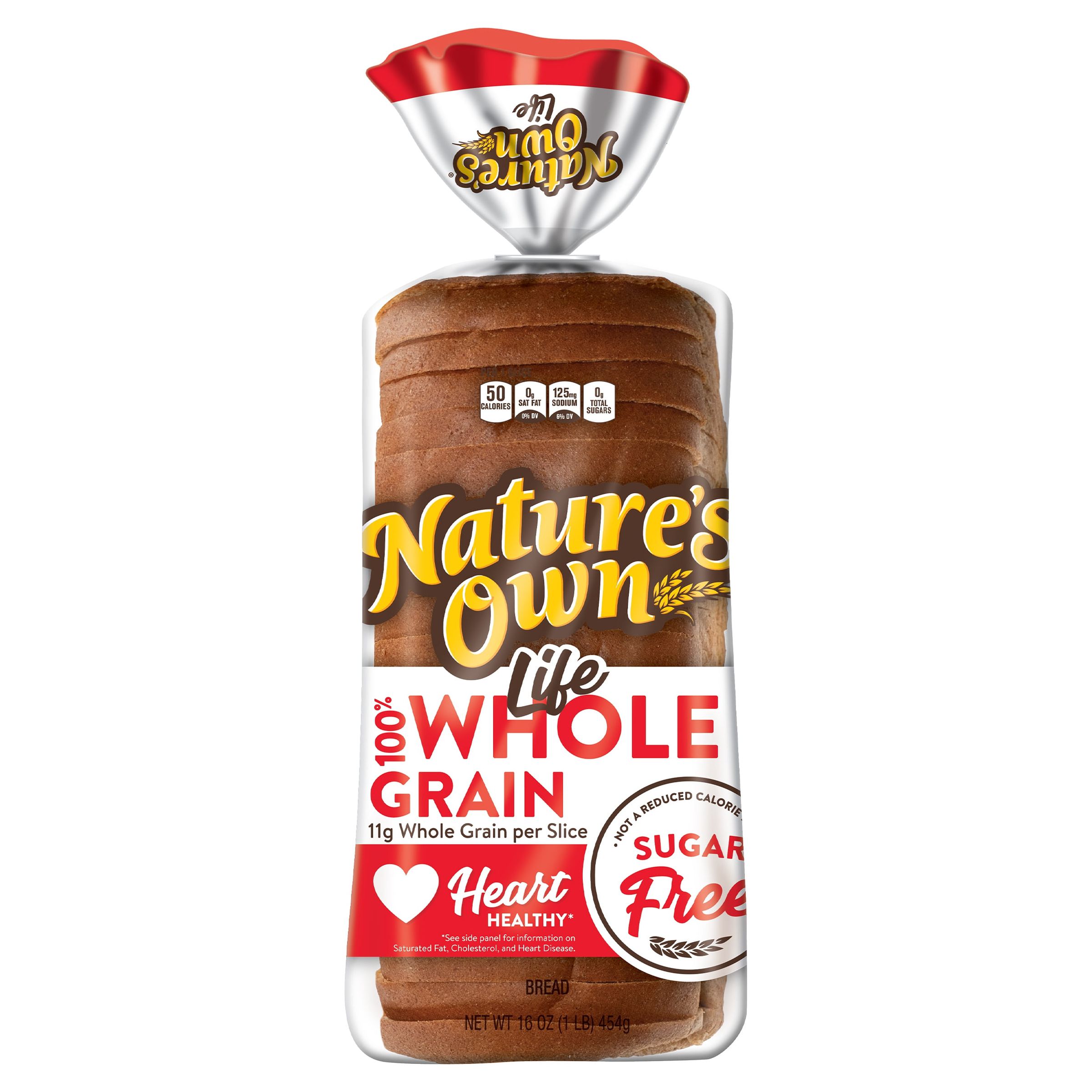 Nature's Own Life Sugar-Free 100% Whole Grain Bread Loaf, 16 oz - image 1 of 15