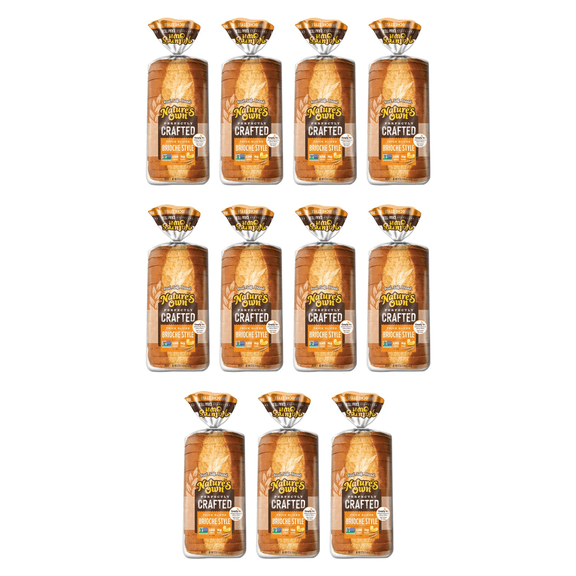 Nature's Own Perfectly Crafted Brioche Style Bread Loaf, 22 oz, (Pack of 11)
