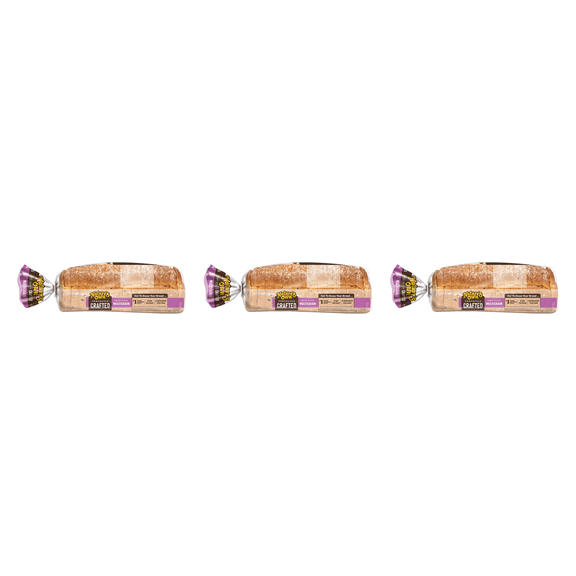Nature's Own Perfectly Crafted Multi Grain Bread Loaf, 22 oz, (Pack of 3)
