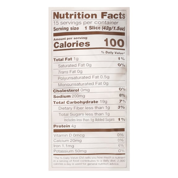Nature's Own Perfectly Crafted Sourdough Bread, Thick Sliced Non-GMO Sourdough Bread, 22 oz Loaf