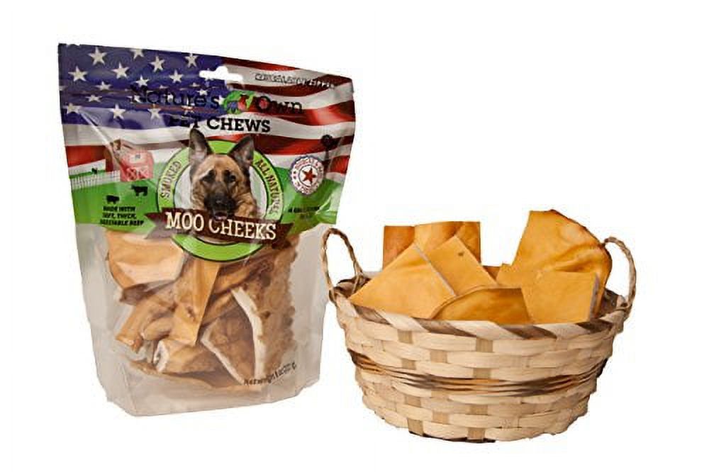 Nature's Own Pet Chews Moo Cheeks Bag Treat, 8 oz