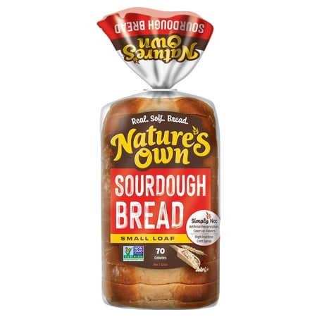 Nature's Own Sourdough, Half Loaf Size, Non-GMO Sliced Sourdough Sandwich Bread, 12 oz Loaf