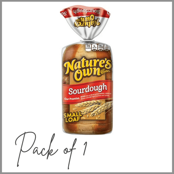 Nature's Own Sourdough, Small Loaf Size, Sliced Sourdough Sandwich Bread, 12 oz Loaf ( PACK OF 1 )