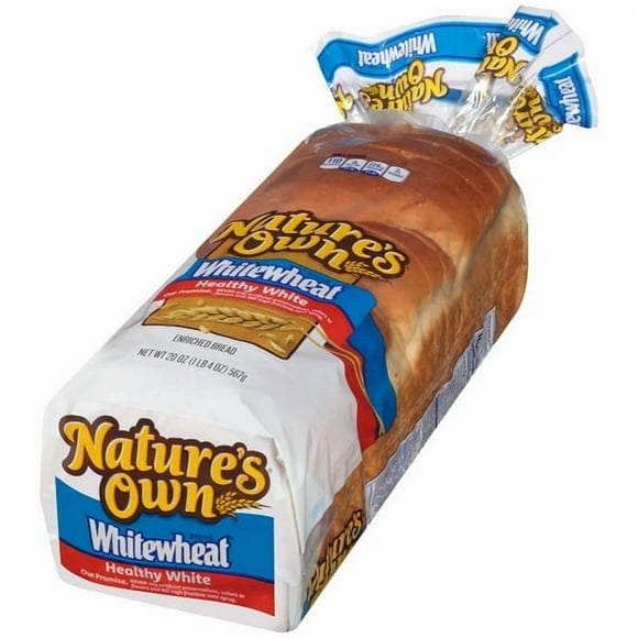 Nature's Own WhiteWheat Healthy White Bread Sliced White Bread Loaf 20 oz (Pack of 3)