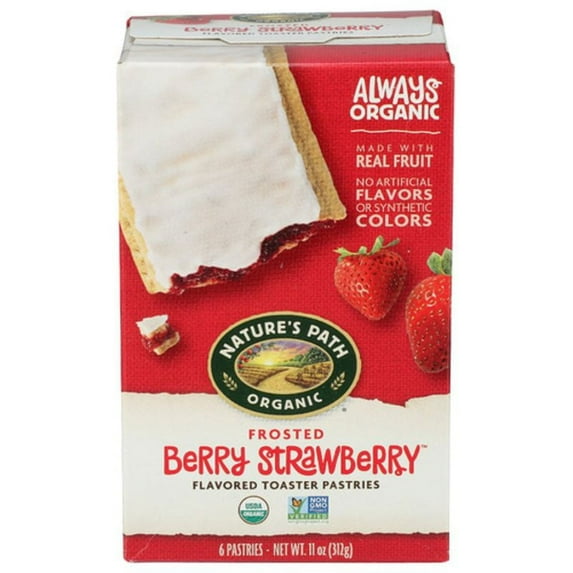 Nature's Path Berry Strawberry Frosted Toaster Pastry 6 ct