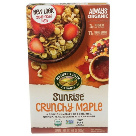 Nature's Path Crunchy Maple Sunrise Cereal 10.6 oz Pack of 2