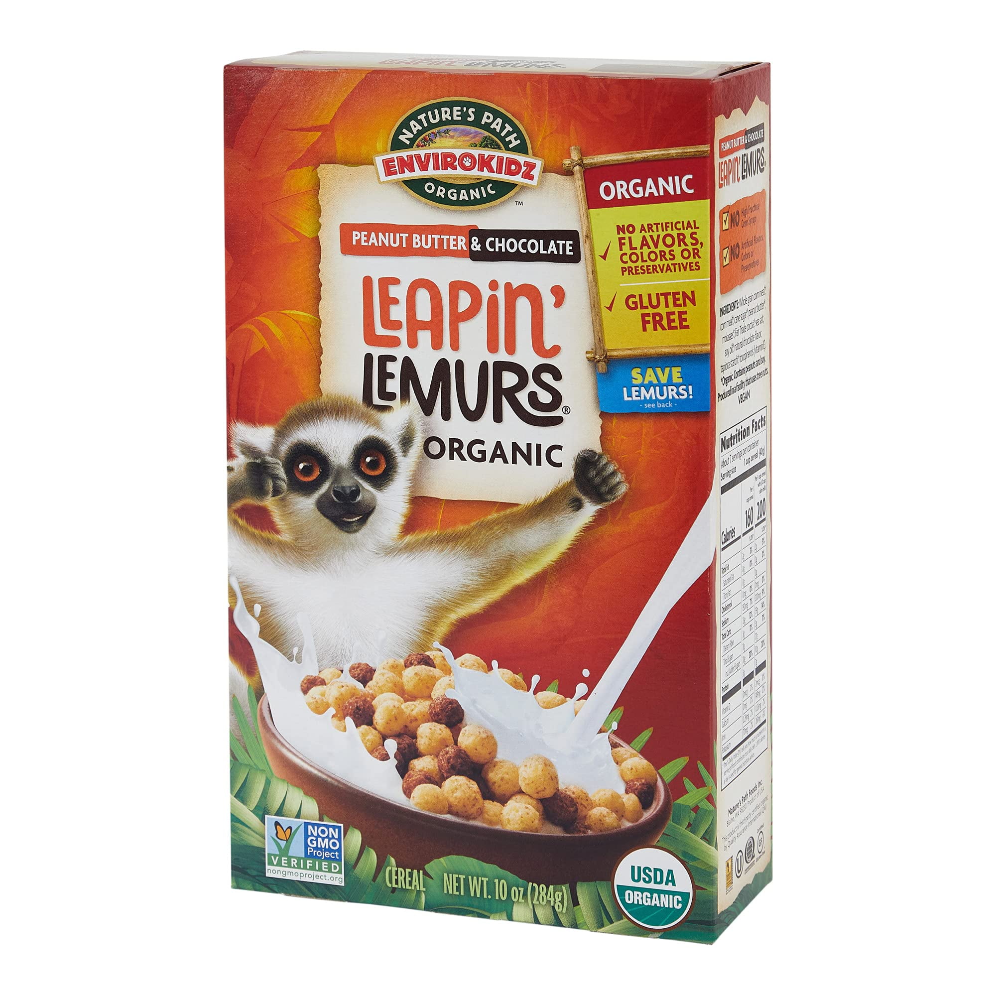Nature's Path EnviroKidz Organic Cereal, Peanut Butter & Chocolate