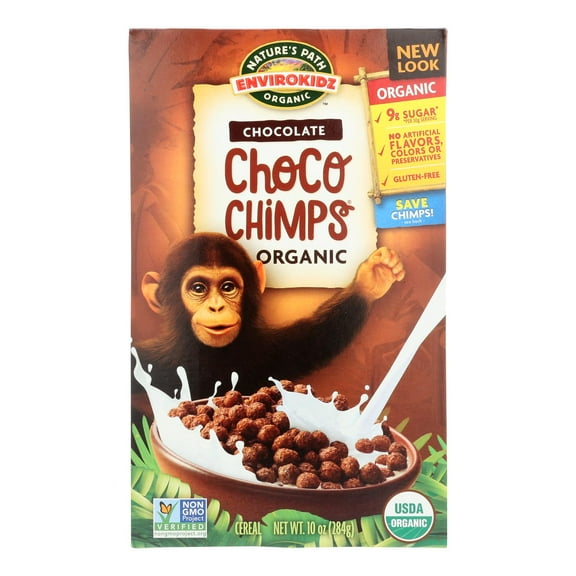 Nature's Path Envirokidz Organic Choco Chimps Cereal Chocolate 10 oz Pack of 2