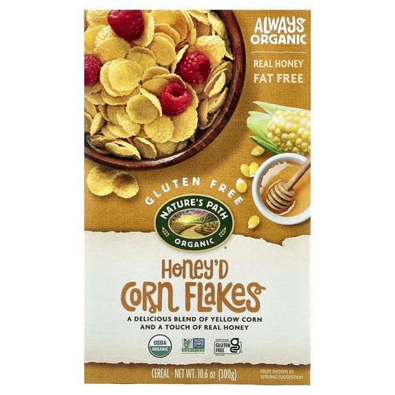 Nature's Path Honey Corn Flakes, Box 10oz