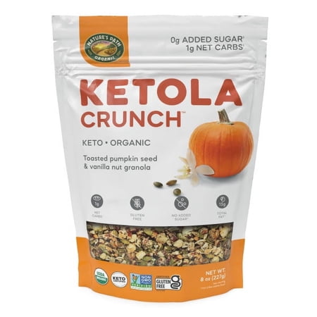 Nature's Path Ketola Crunch Organic Toasted Pumpkin Seed & Vanilla Granola 8oz Pouch Pack Of 6