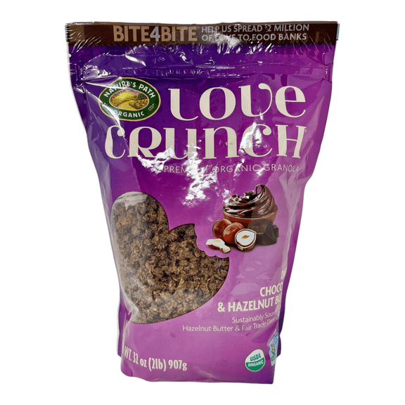 Nature's Path Love Crunch Organic Granola, Dark Chocolate & Hazelnut Butter, 2 lbs (907g) Bag