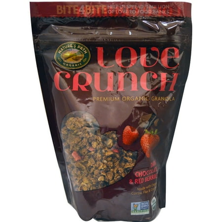 Nature's Path, Love Crunch, Premium Organic Granola, Dark Chocolate & Red Berries, 11.5 oz (pack of 4)