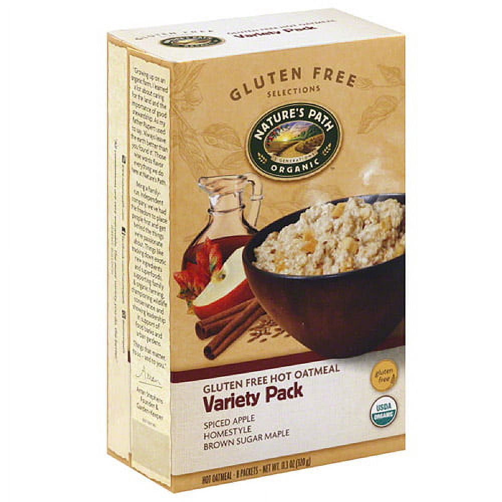 Nature's Path Organic Assorted Gluten Free Hot Oatmeal, 11.3 oz, (Pack of 6)