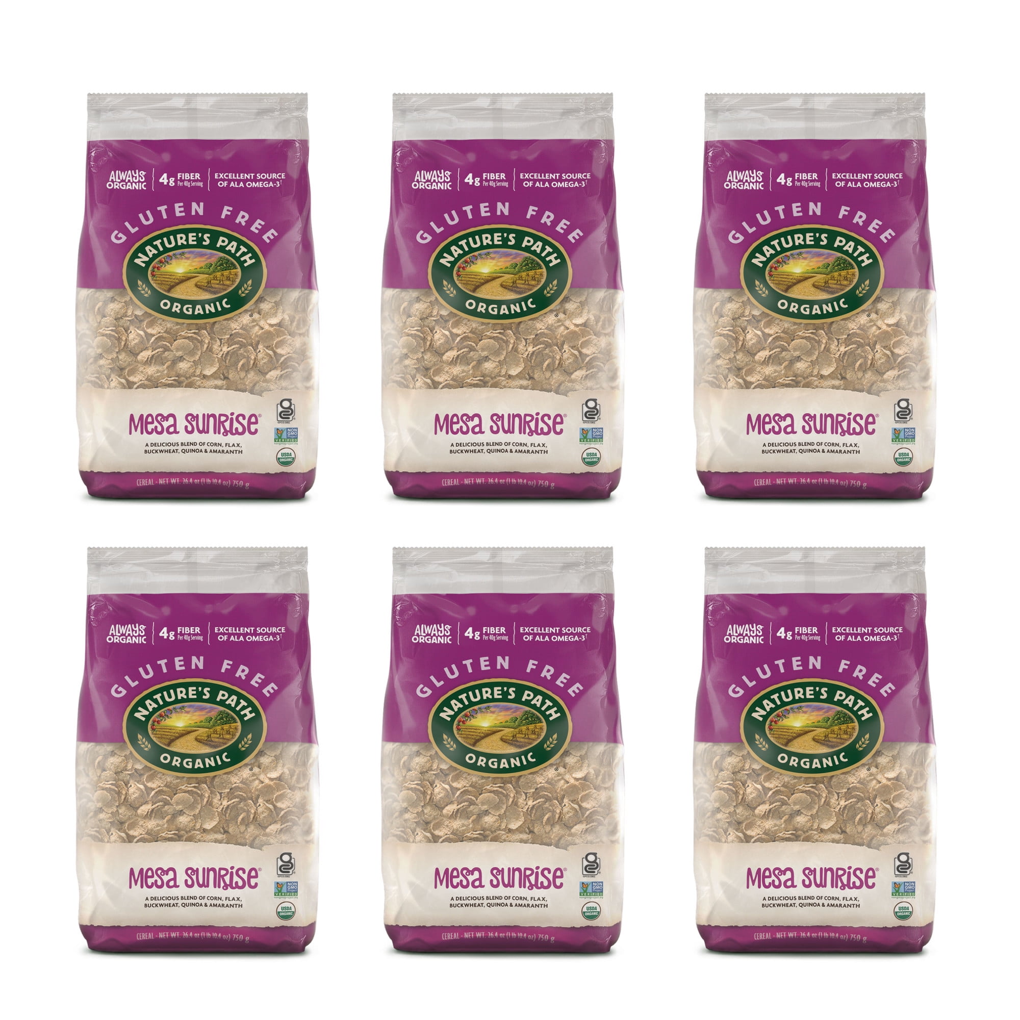 Nature's Path Organic Mesa Sunrise Breakfast Cereal, 26.4oz Bag (pack of 6)