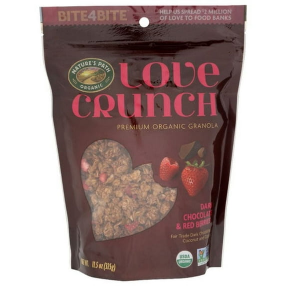 Nature's Path Organic Dark Chocolate & Berry Love Crunch Granola 11.5 oz Pack of 3