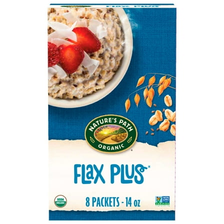 Nature's Path Organic Oatmeal, Flax Plus Instant, 14oz Box
