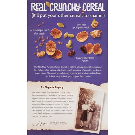 Nature's Path Organic® Flax Plus® Pumpkin Raisin Crunch Cereal