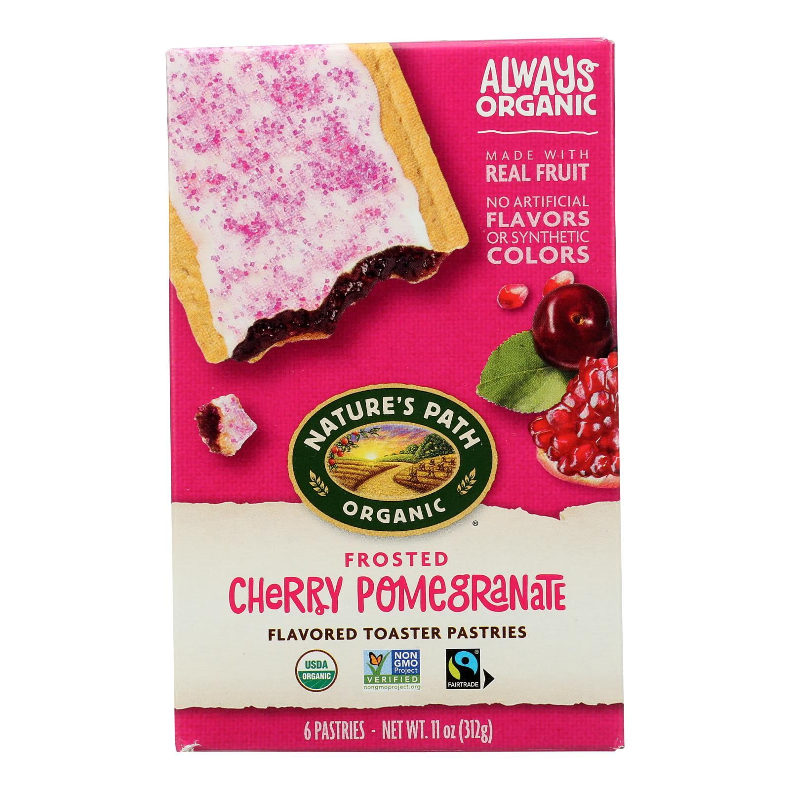 Nature's Path Organic Frosted Toaster Pastries Cherry Pomegranate