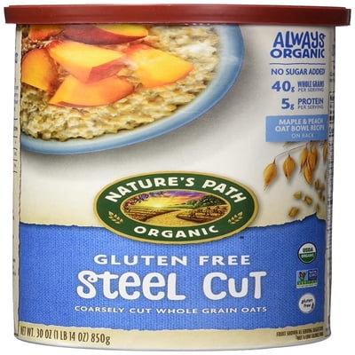 Nature's Path Organic Gluten Free Oats Steel Cut 30 oz Pack of 3