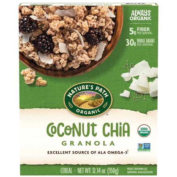 Nature's Path Organic Granola, Coconut Chia, 12.34oz Box