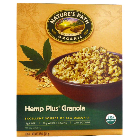 Nature's Path, Organic Hemp Plus Granola Cereal, 11.5 oz (pack of 12)