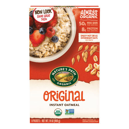 Nature's Path Organic Instant Oatmeal, Original, 1.75 oz, 8 Packets