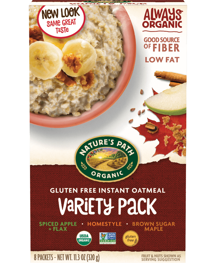 Nature's Path Organic Instant Oatmeal, Variety Pack, 1.75 oz, 8 Packets