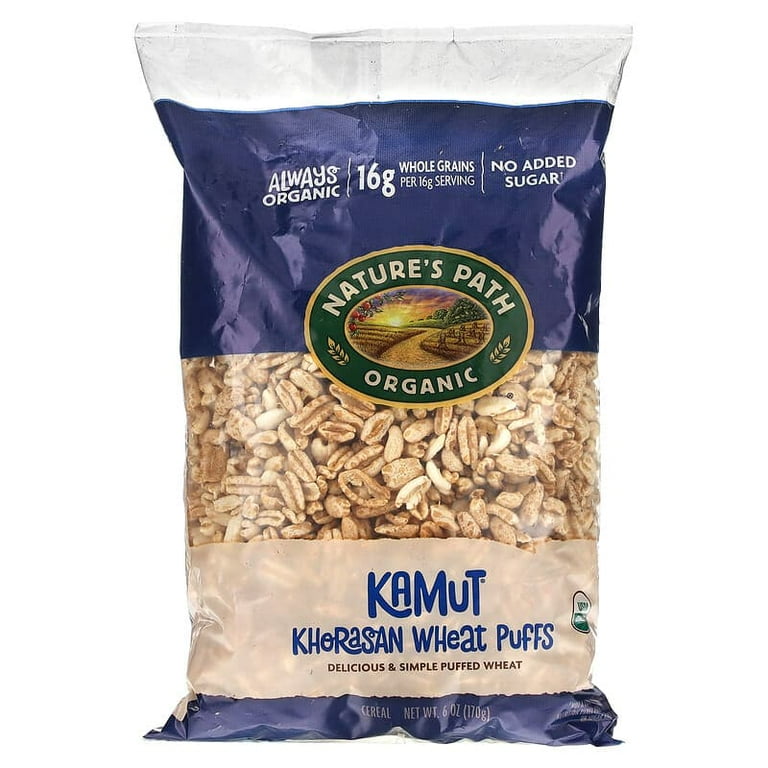 Nature's Path, Organic Kamut Khorasan Wheat Puffs Cereal, oz