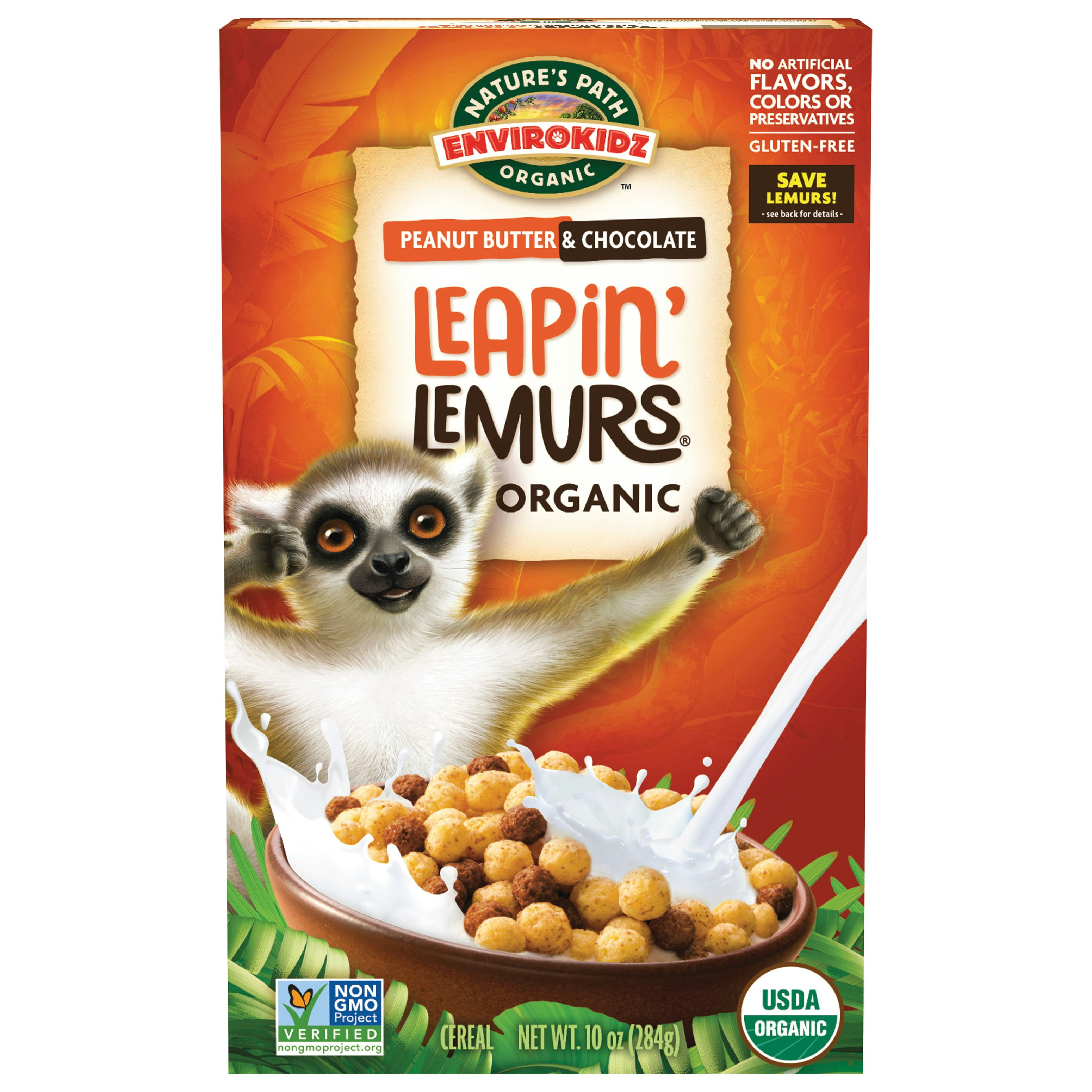 Nature's Path Organic Kid's Leapin' Lemurs Cereal 10 oz (Pack of 12)