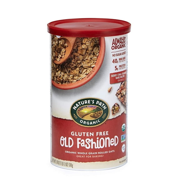 Nature's Path Organic Old Fashioned Gluten Free Oats 18 oz Pack of 4