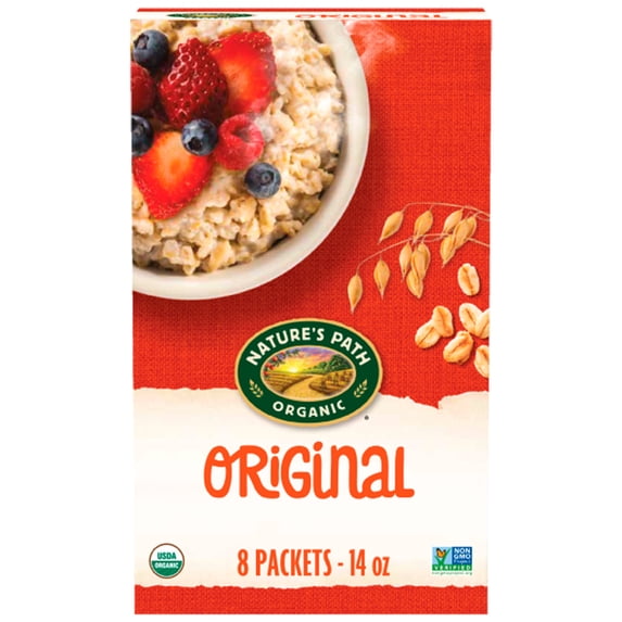 Nature's Path Organic Oatmeal, Original Instant, 14oz Box
