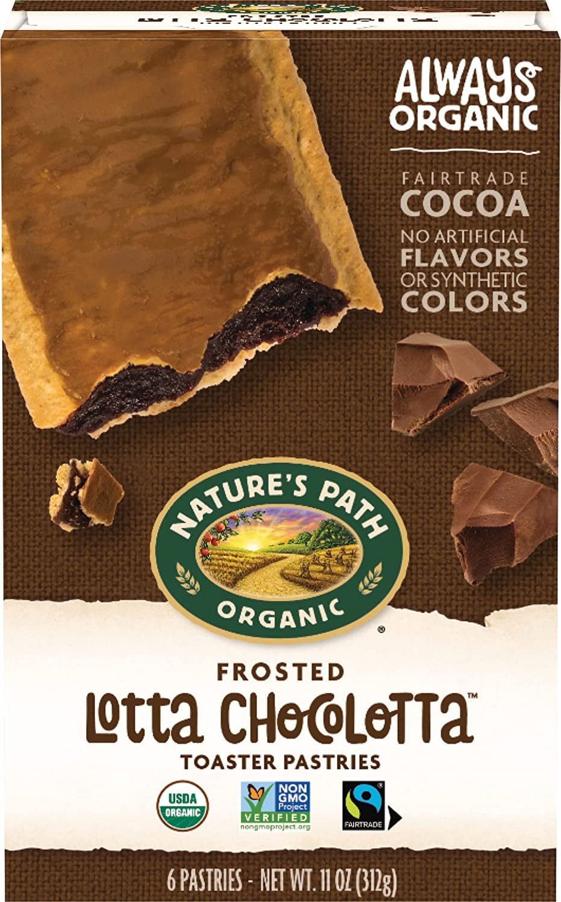 Nature's Path Organic Toaster Pastries Froster Lotta Chocolotta 6 Bars Pack of 2