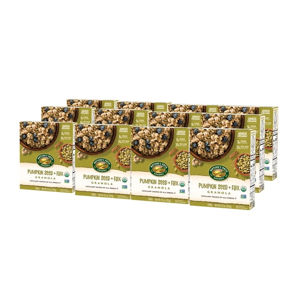 Nature's Path Organic Pumpkin Seed + Flax Granola, 11.5oz Box (pack of 12)
