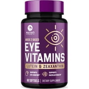 Eye Vitamins Supplements - 3x Strength Eye Health Vitamin with Lutein and Zeaxanthin - Vision Macular Health & Dry Eyes Support With Zinc, Vitamins C E & Minerals, Bottled in USA - 60 Capsules