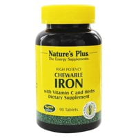 NaturesPlus IRON 27 MG HERBAL CHEWABLE 90