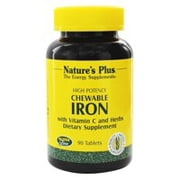 NaturesPlus Chewable Iron, Cherry - 90 Tablets - 90 Servings