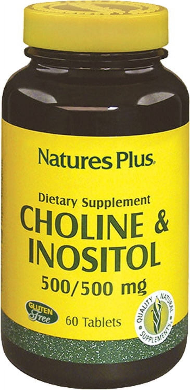 Nature's Plus Choline & Inositol 500mg 60 Tablet