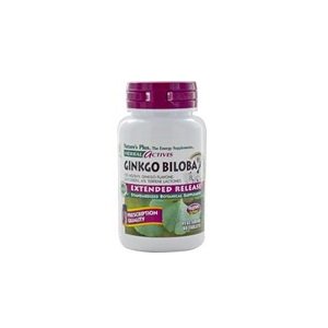 Nature's Plus Ginkgo Biloba Extract 120mg Time Release 60 Sustained Release Tablet