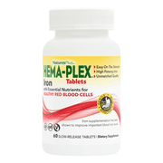 NaturesPlus Hema-Plex Iron - 60 Slow-Release Tablets - 60 Servings
