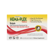 NaturesPlus Hema-Plex Iron - 30 Slow-Release Tablets - 30 Servings
