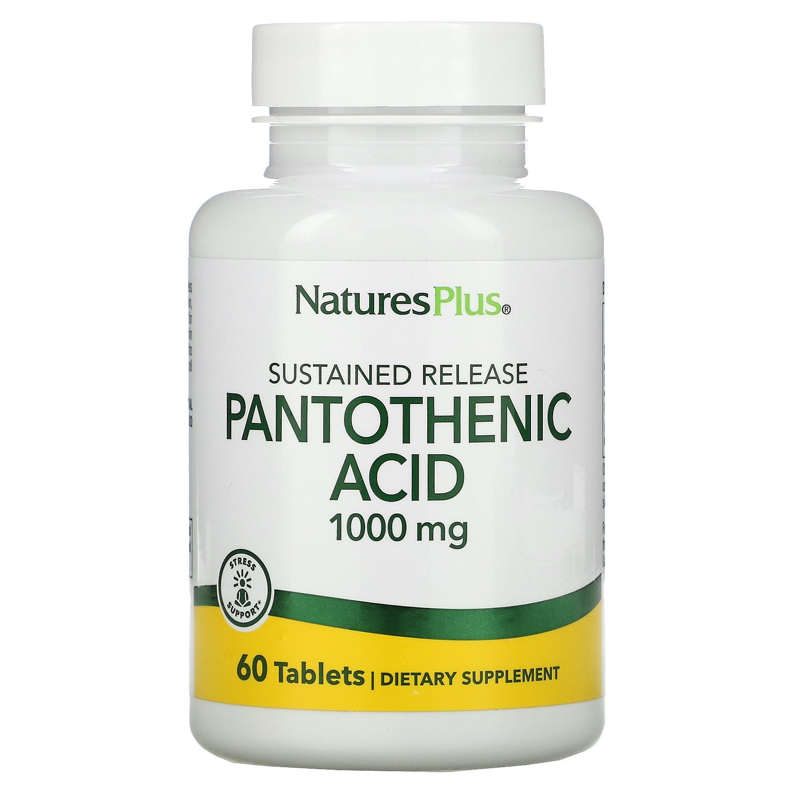 Nature's Plus Pantothenic Acid, 1000 mg, 60 Tablets