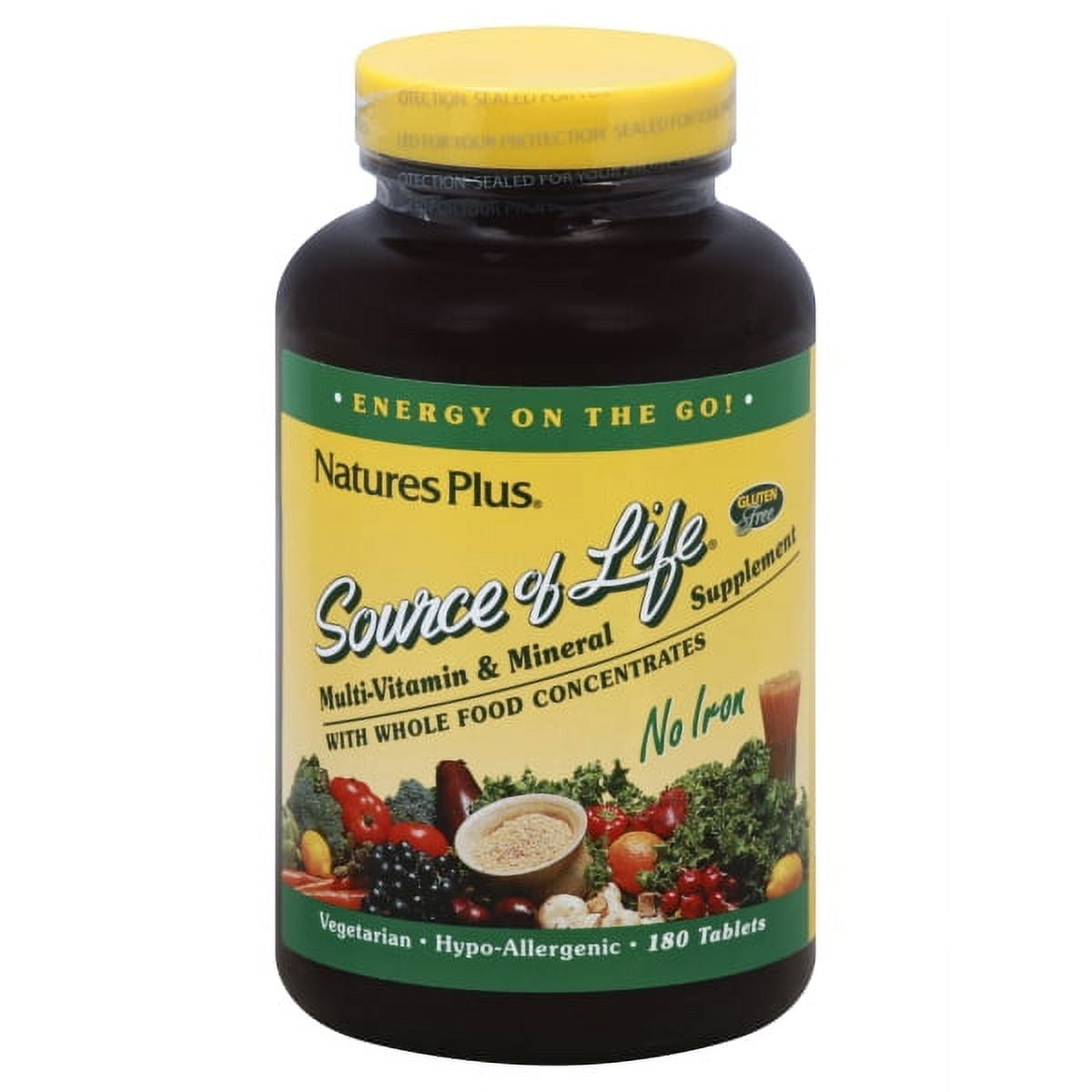 Nature's Plus Source Of Life High Potency MultiVitamin & Mineral, No