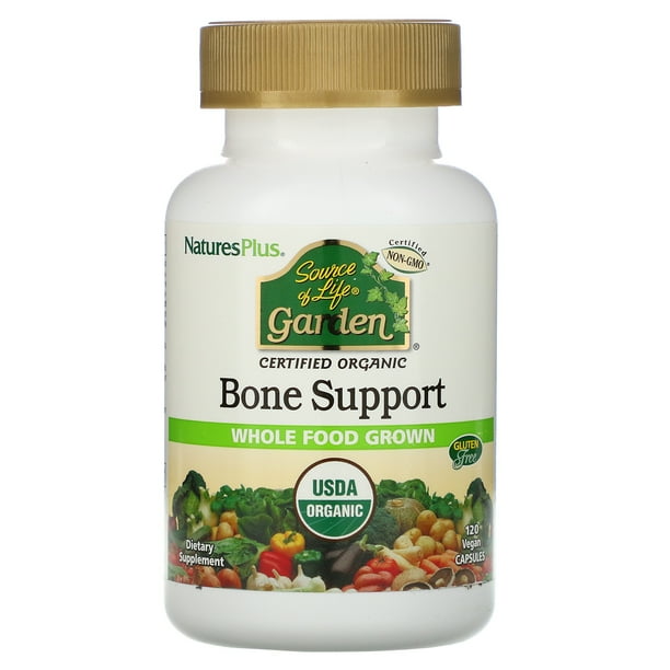 Nature's Plus Source of Life Garden, Organic Bone Support, 120 Vegan