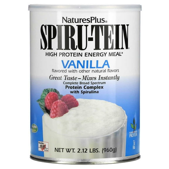 Nature's Plus Spiru-Tein, High Protein Energy Meal, Vanilla, 2.12 Pounds