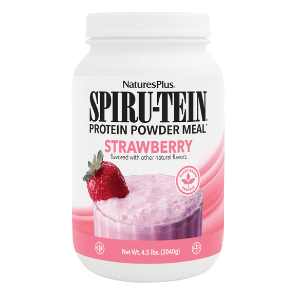 NaturesPlus SPIRU-TEIN, Strawberry - 4.5 lbs - 60 Servings